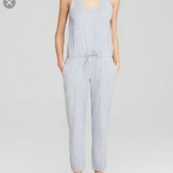 Theory Lortan Linen Blend Blue Jogger Drawstring Jumpsuit Size Small - Picture 1 of 8